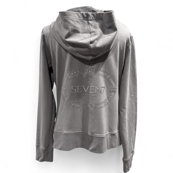 Seven7 Zip-Up Hoodie – Gray – Size L - Picture 4 of 8
